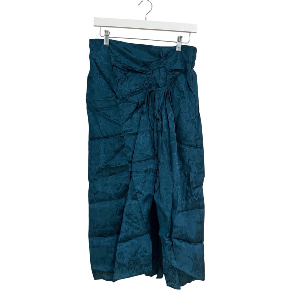 Band of The Free Women’s Deep Teal Midi Side Slit Layered Skirt Sz M NWT